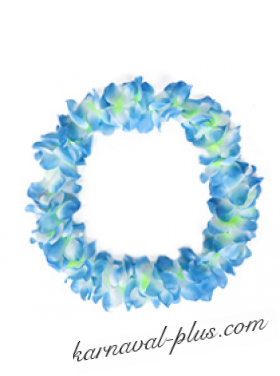 Ожерелье гавайское Лепестки голубые